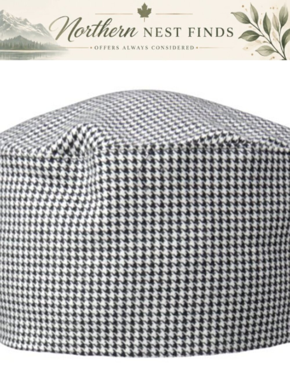 Uncommon Threads Cotton Twill Beanie Paisley Elastic Back Ties